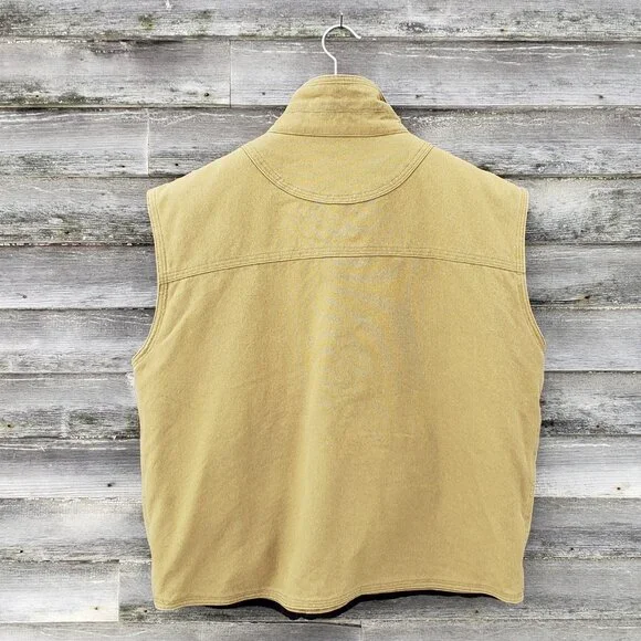 KAVU men's vest, heavy cotton canvas with fleece lining, men's M vintage style - Picture 6 of 6